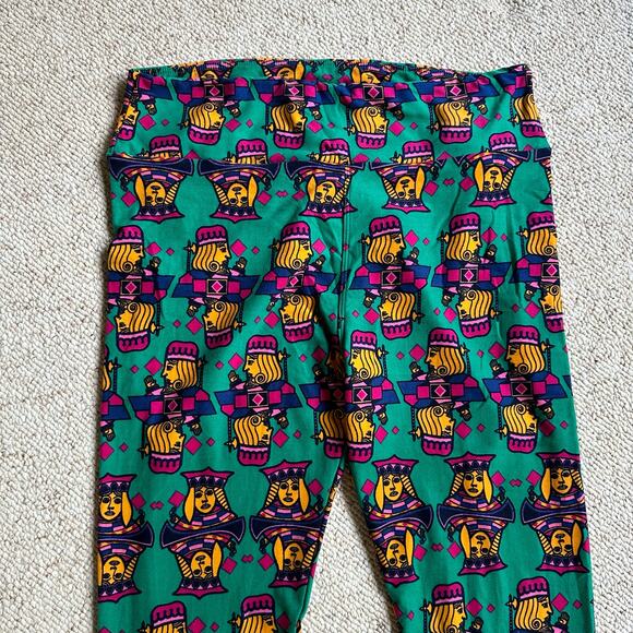 NWOT Lularoe Leggings Cards Queen of Diamonds King Poker TC Tall & Curvy - Picture 2 of 6